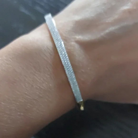 MONICA VINADER Silver Bracelet with Gold Tip - Picture 1 of 5